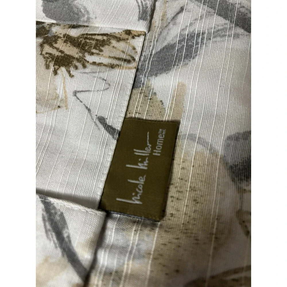 Nicole Miller 100% Cotton Lillan Gold /Miel dore (2) PAIR Curtain Panels 36 x 80